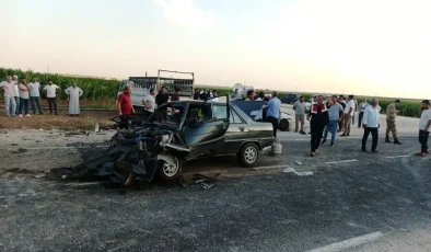 Mardin’de kafa kafaya çarpışan otomobillerde 5’i çocuk 9 kişi yaralandı