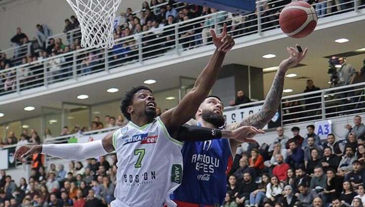 Merkezefendi Belediyesi Basket-Anadolu Efes maç sonucu: 63-96